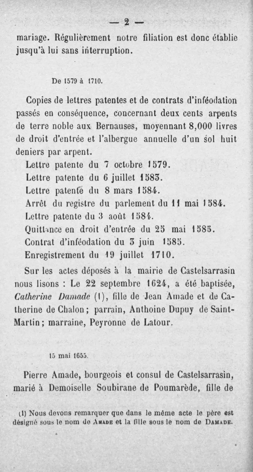 Fac-similé de la page 19 du recueil, où figure cet acte