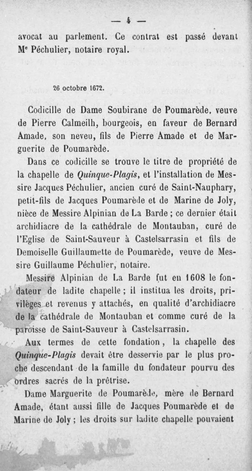 Fac-similé de la page 21 du recueil, où figure cet acte