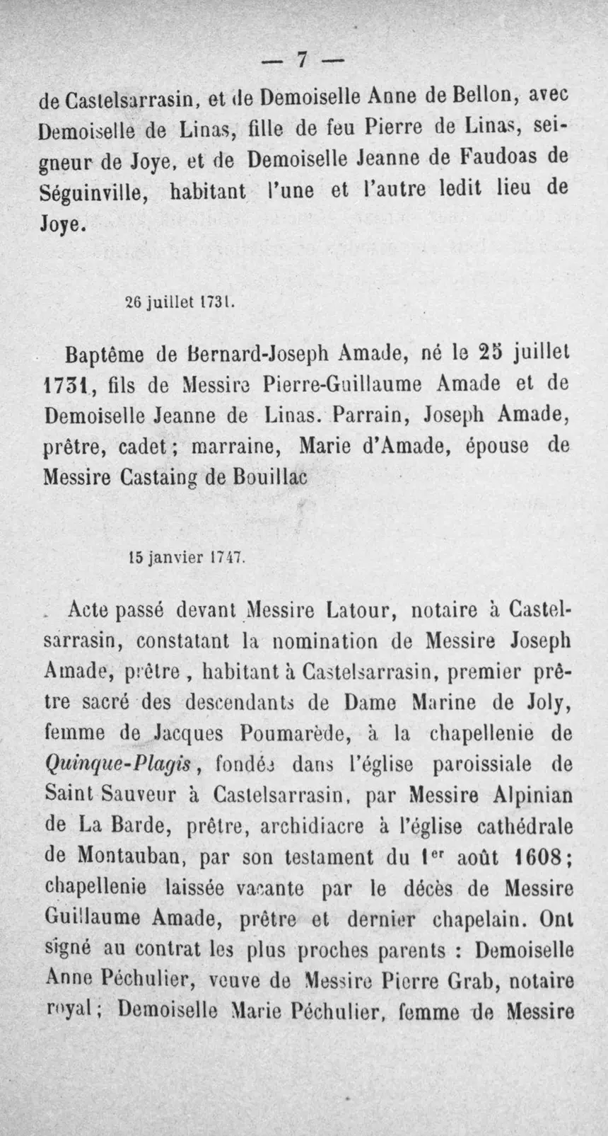 Fac-similé de la page 24 du recueil, où figure cet acte