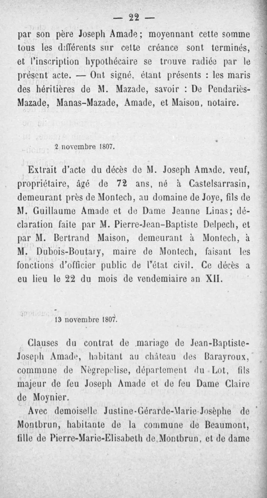 Fac-similé de la page 39 du recueil, où figure cet acte
