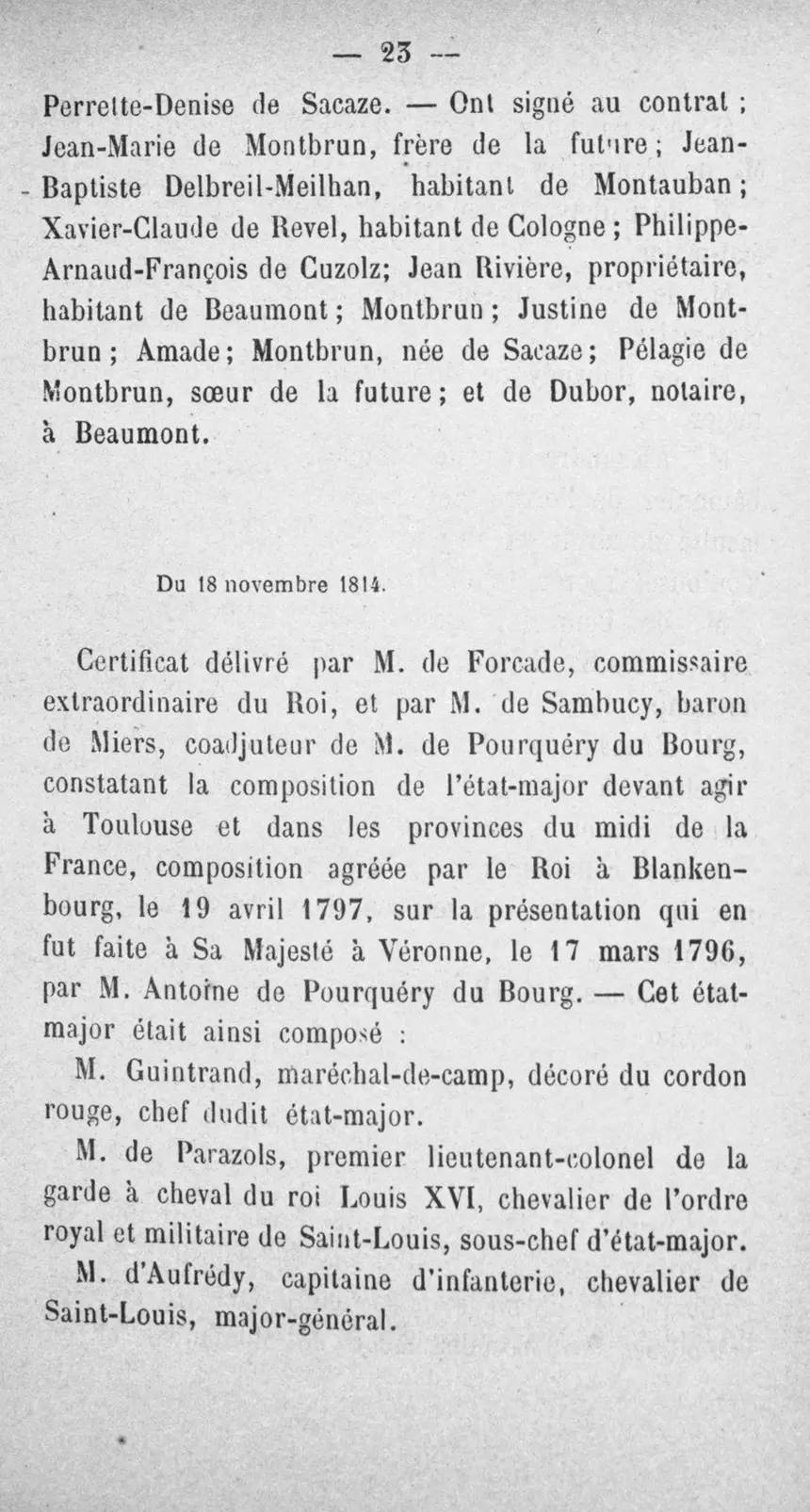 Fac-similé de la page 40 du recueil, où figure cet acte
