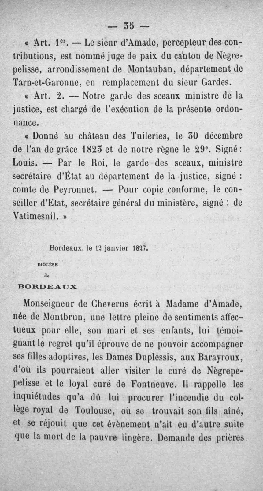 Fac-similé de la page 52 du recueil, où figure cet acte
