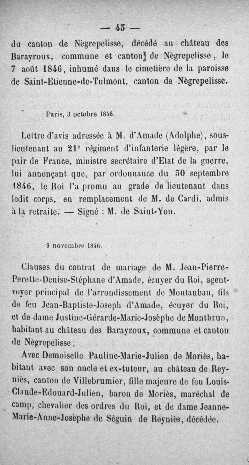 Fac-similé de la page 60 du recueil, où figure cet acte