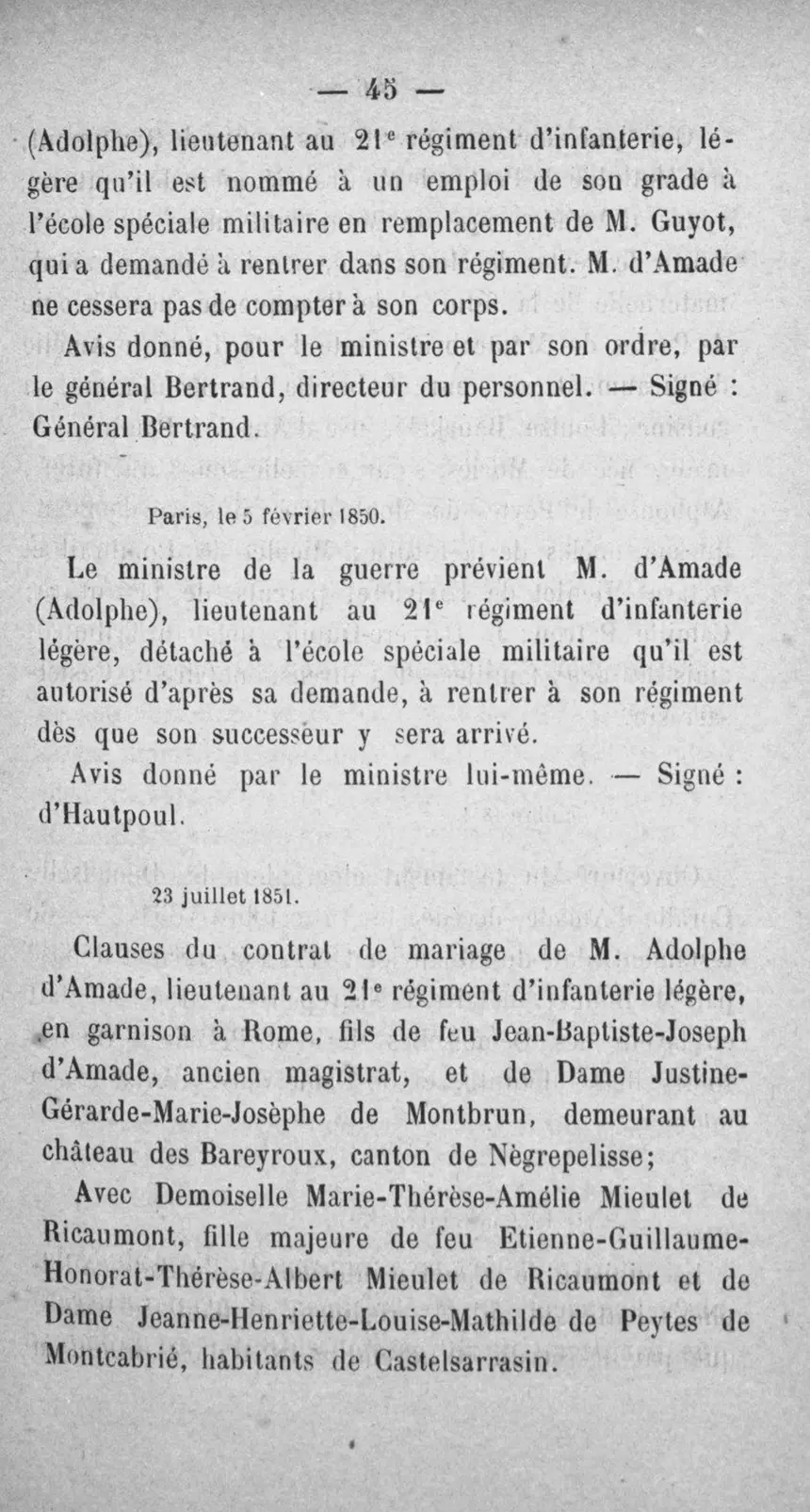 Fac-similé de la page 62 du recueil, où figure cet acte