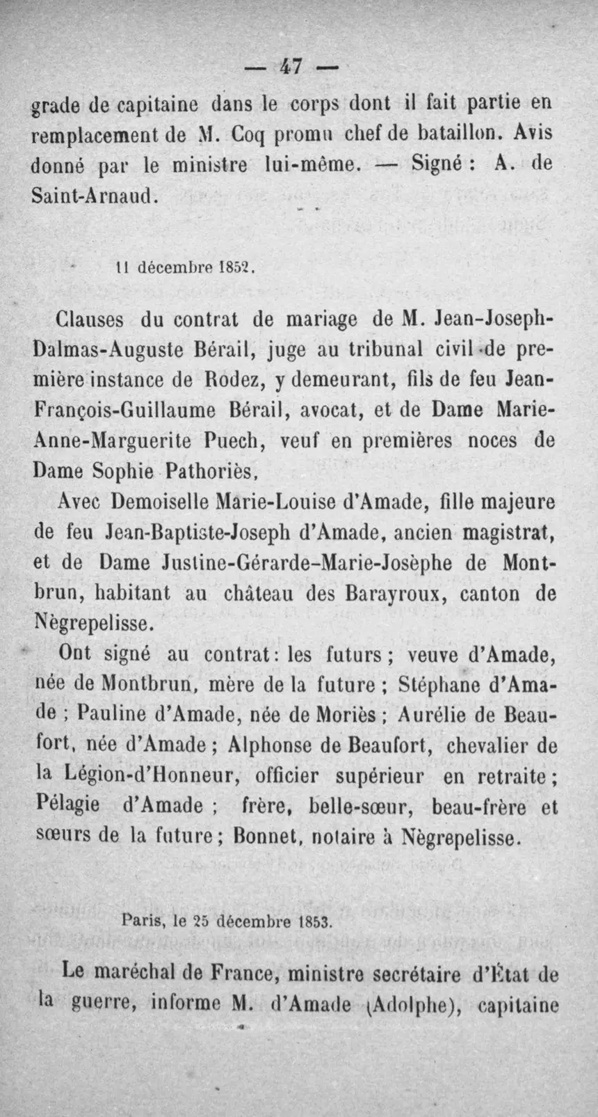 Fac-similé de la page 64 du recueil, où figure cet acte