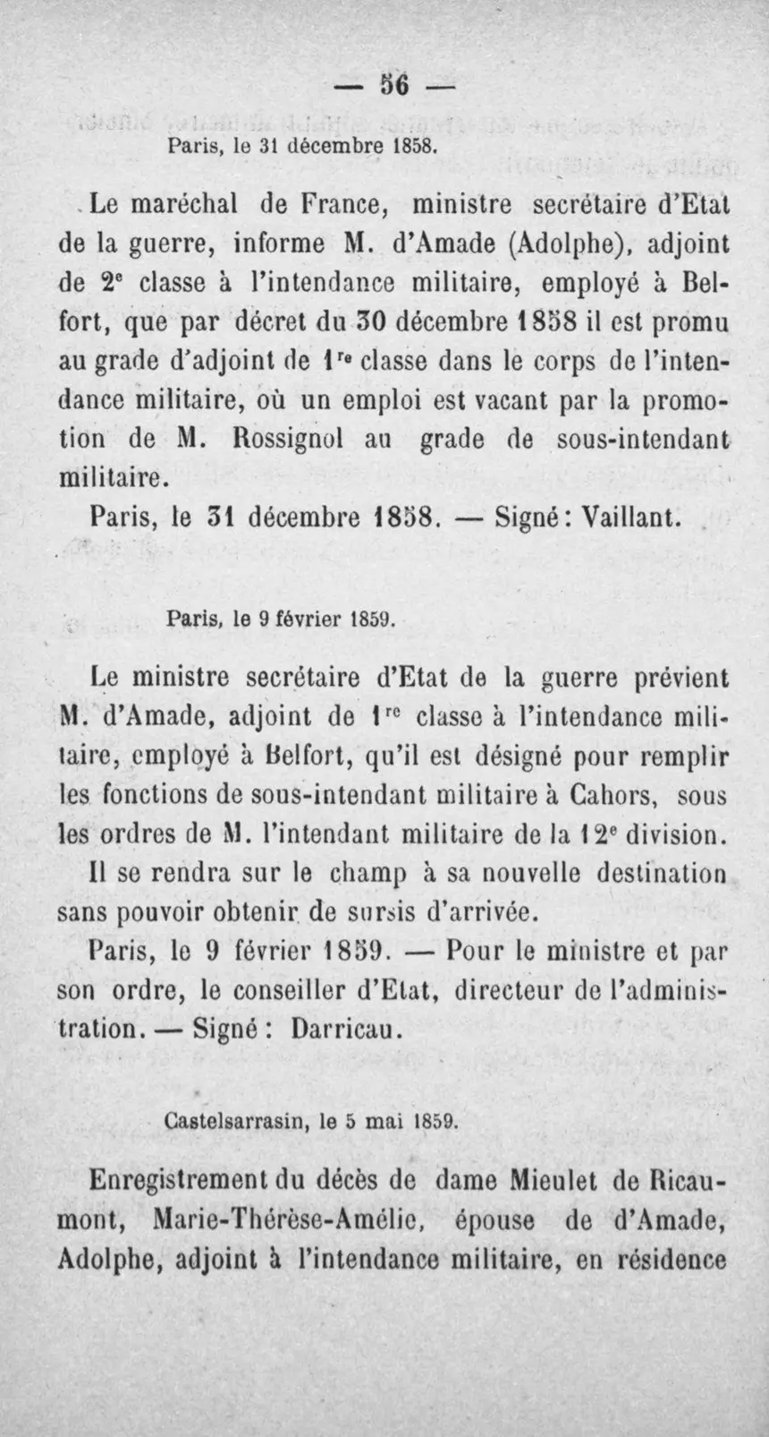 Fac-similé de la page 73 du recueil, où figure cet acte