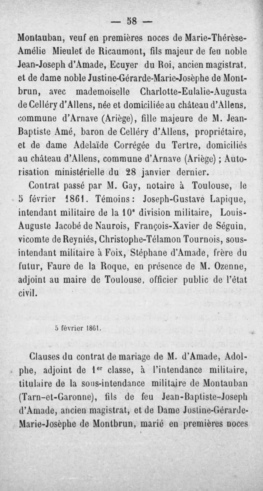 Fac-similé de la page 75 du recueil, où figure cet acte