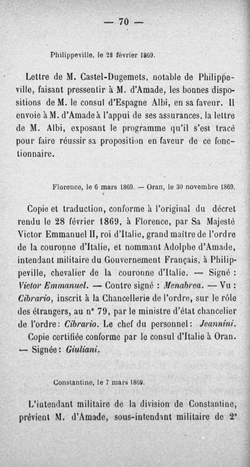 Fac-similé de la page 87 du recueil, où figure cet acte