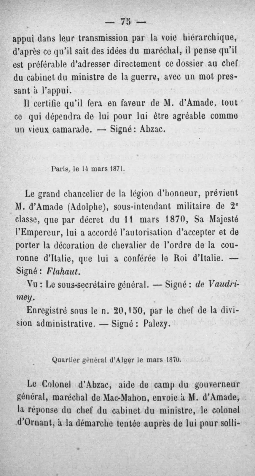 Fac-similé de la page 92 du recueil, où figure cet acte