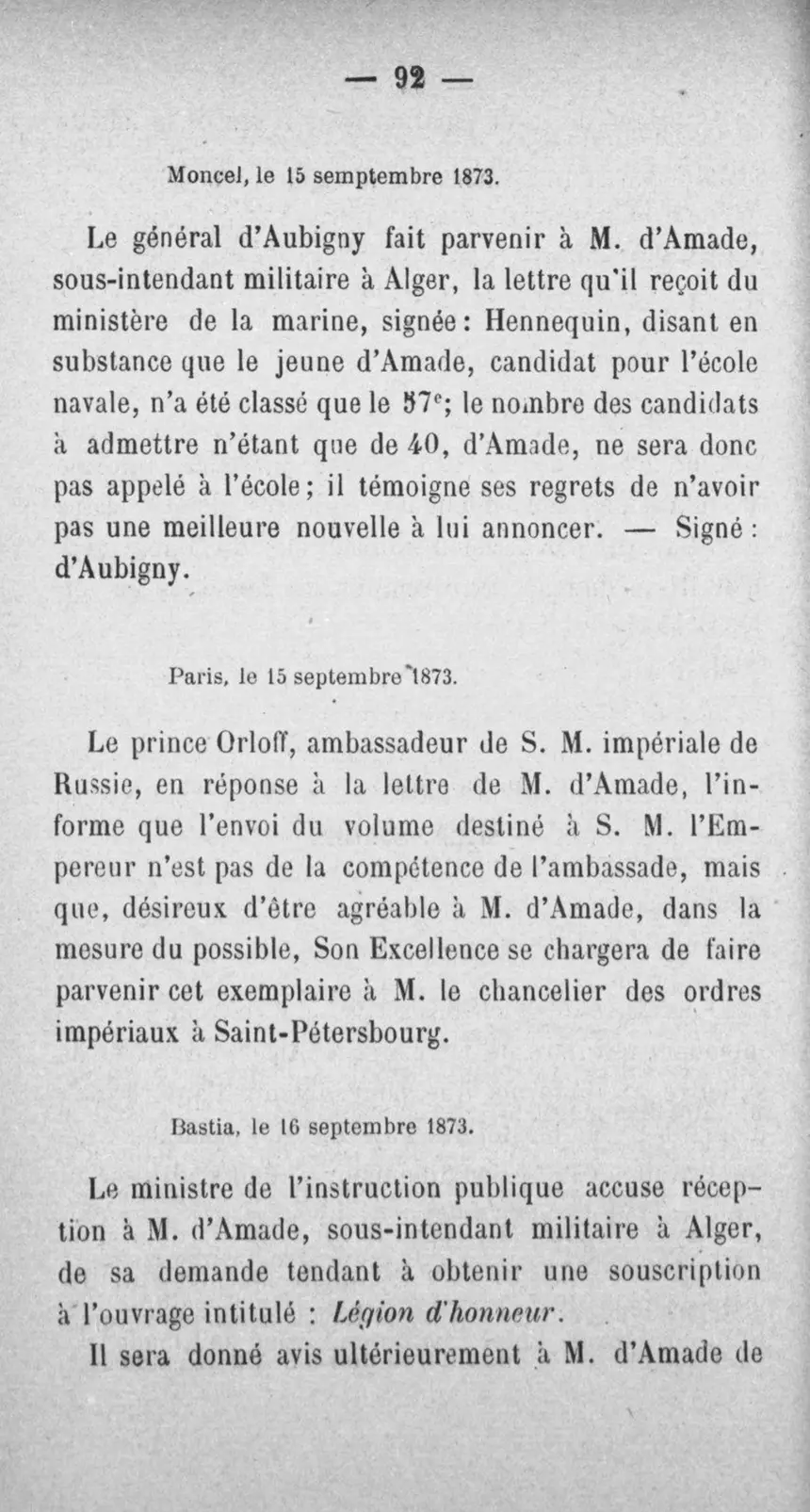 Fac-similé de la page 109 du recueil, où figure cet acte