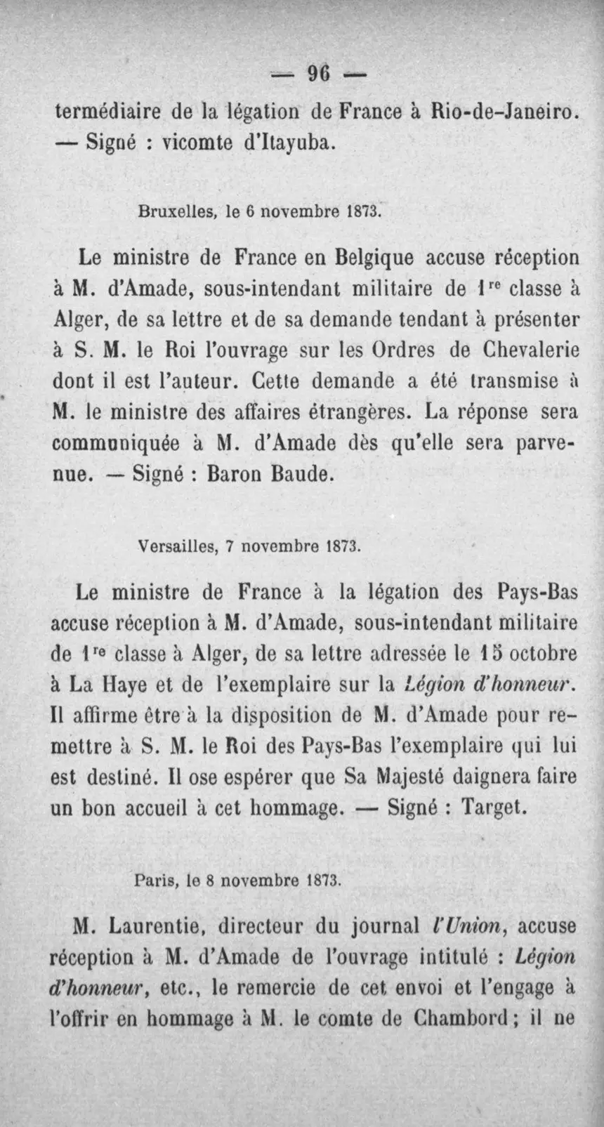 Fac-similé de la page 113 du recueil, où figure cet acte
