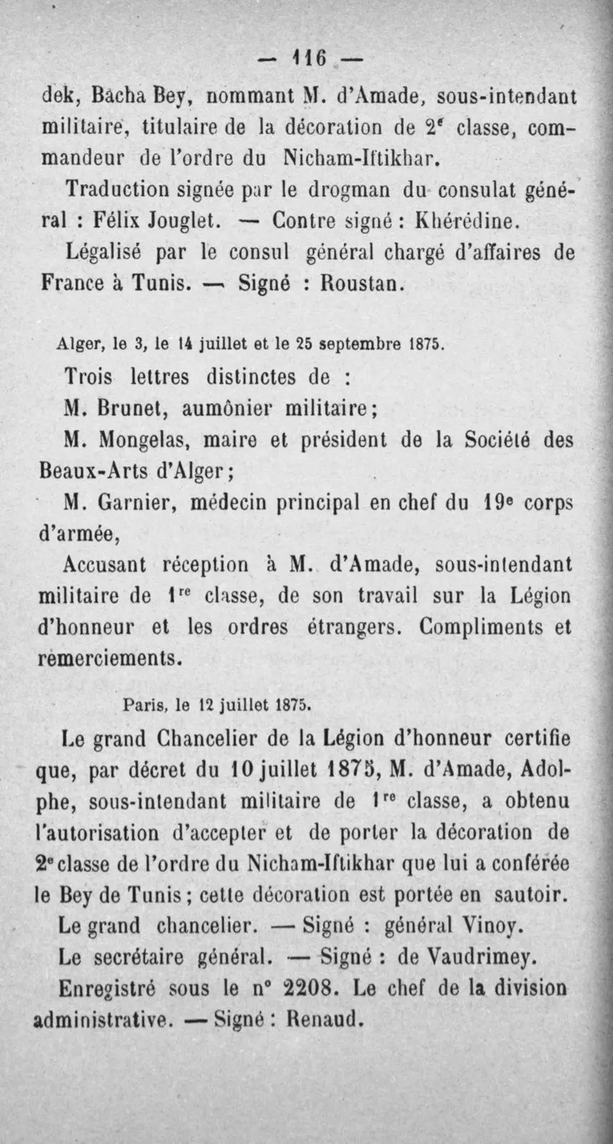 Fac-similé de la page 133 du recueil, où figure cet acte