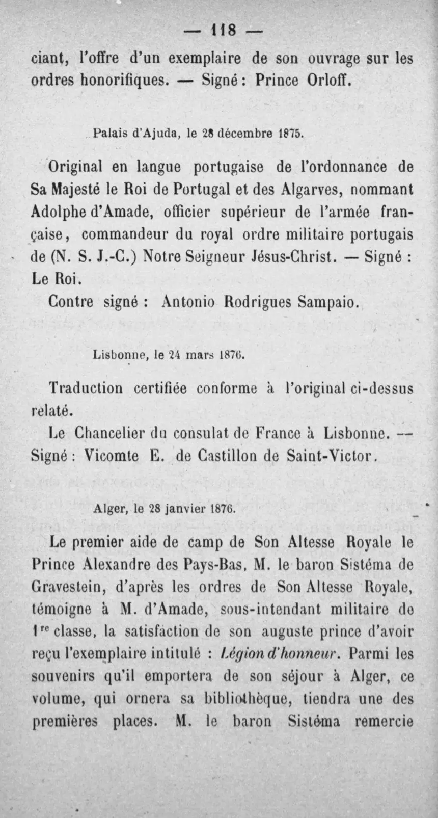 Fac-similé de la page 135 du recueil, où figure cet acte