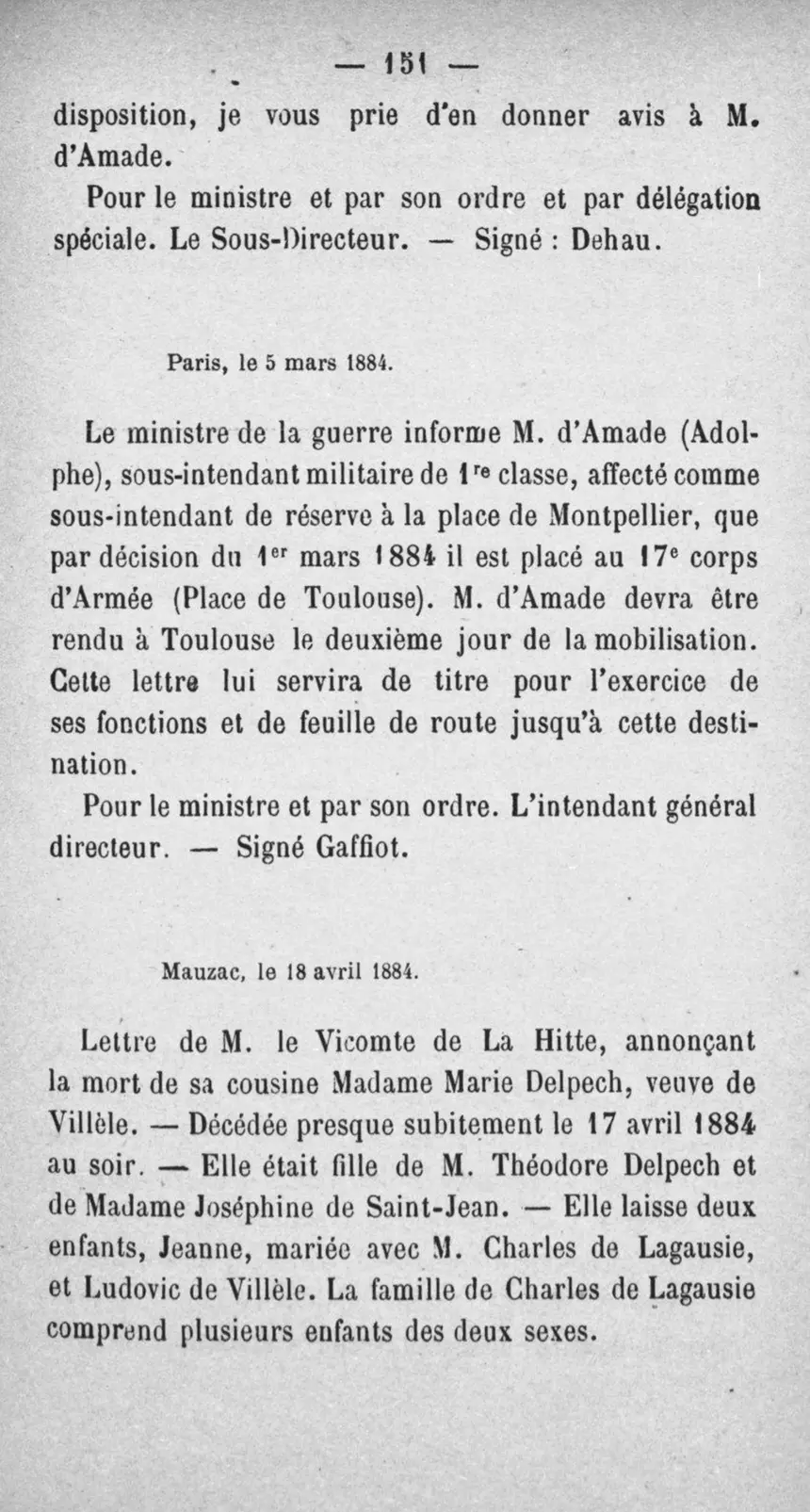 Fac-similé de la page 168 du recueil, où figure cet acte
