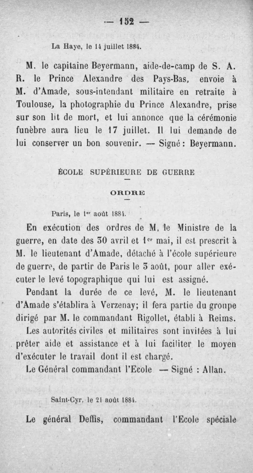 Fac-similé de la page 169 du recueil, où figure cet acte