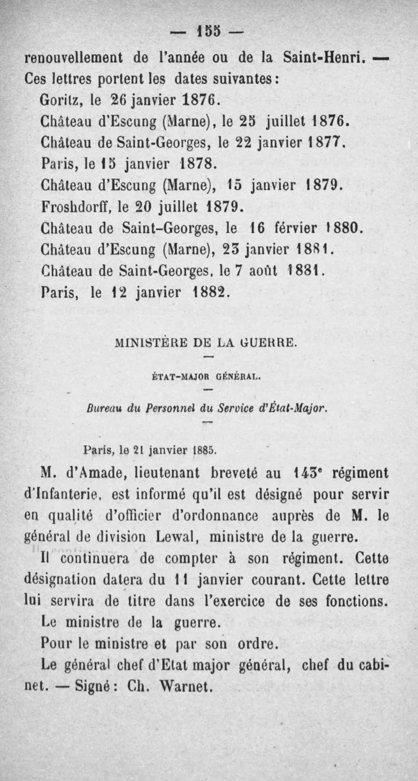 Fac-similé de la page 172 du recueil, où figure cet acte