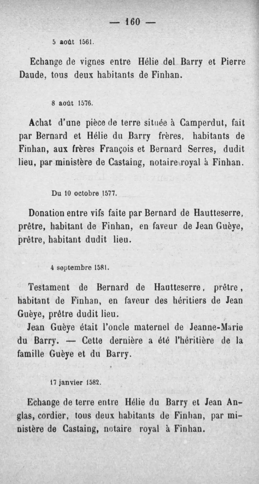 Fac-similé de la page 177 du recueil, où figure cet acte