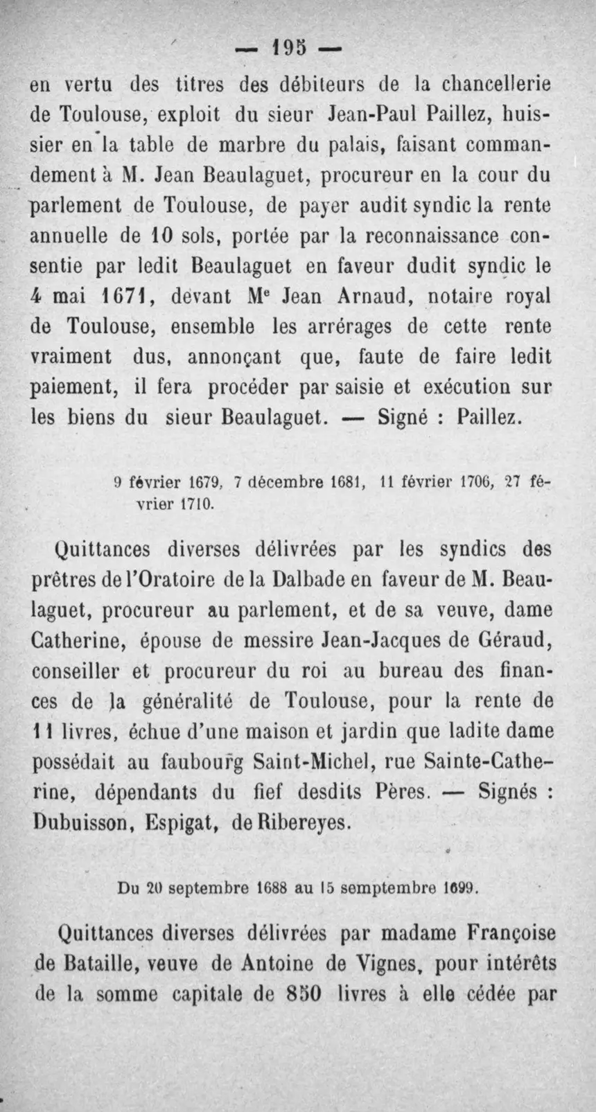 Fac-similé de la page 212 du recueil, où figure cet acte