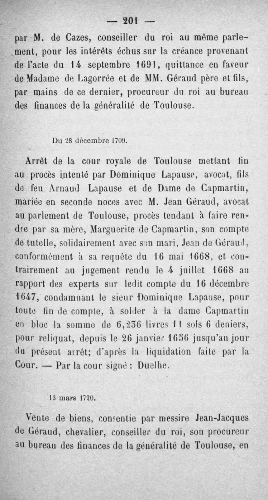 Suite de l’acte, vue 218