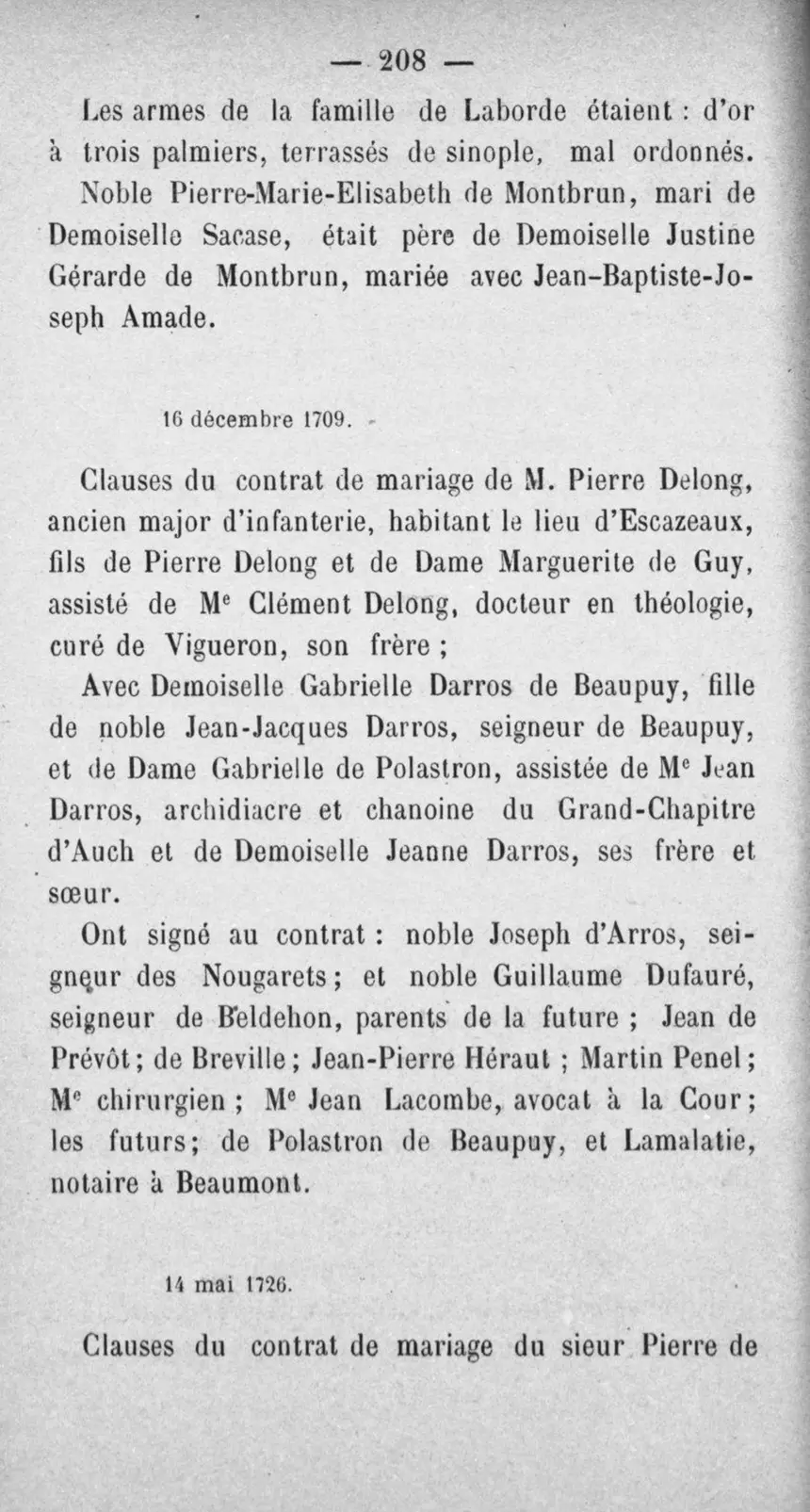 Fac-similé de la page 225 du recueil, où figure cet acte