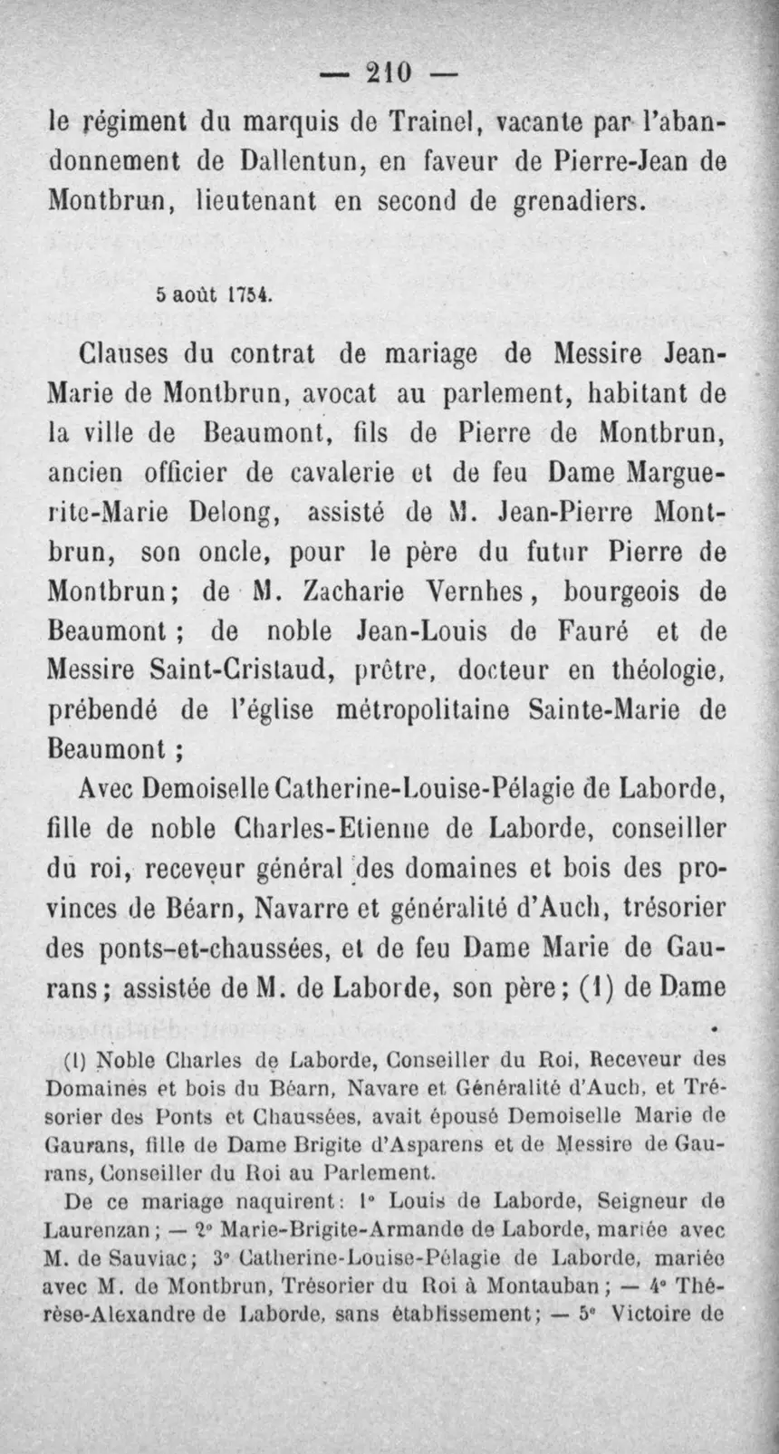 Fac-similé de la page 227 du recueil, où figure cet acte