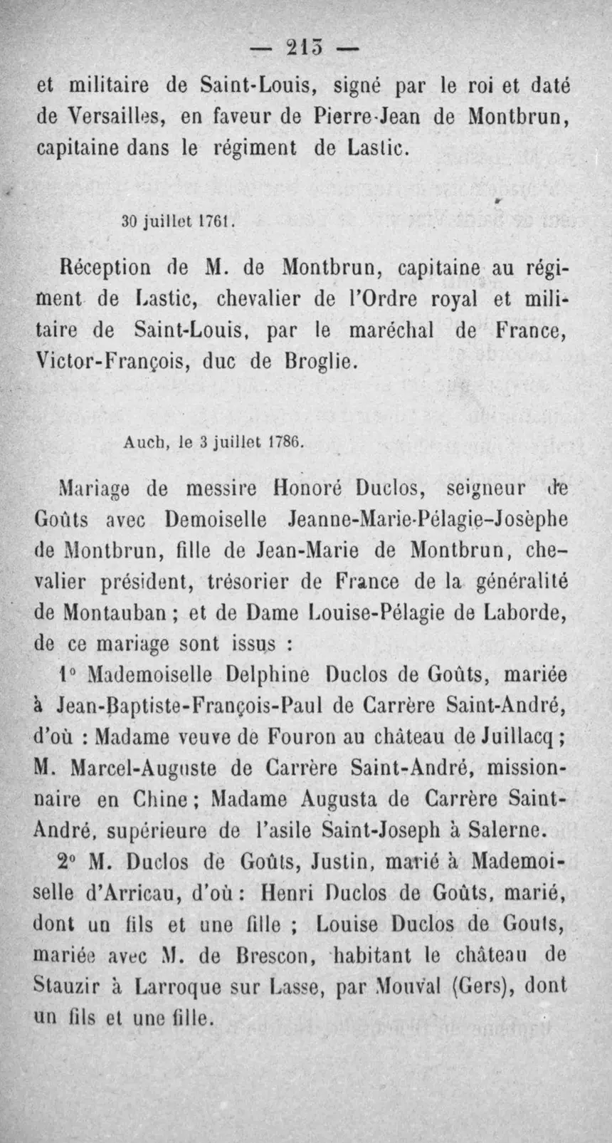 Fac-similé de la page 230 du recueil, où figure cet acte