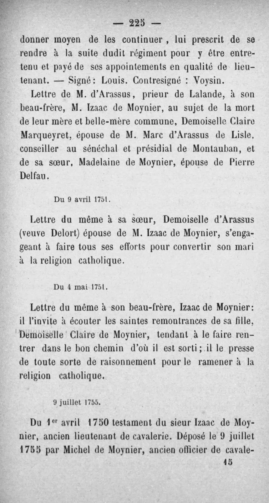 Fac-similé de la page 242 du recueil, où figure cet acte