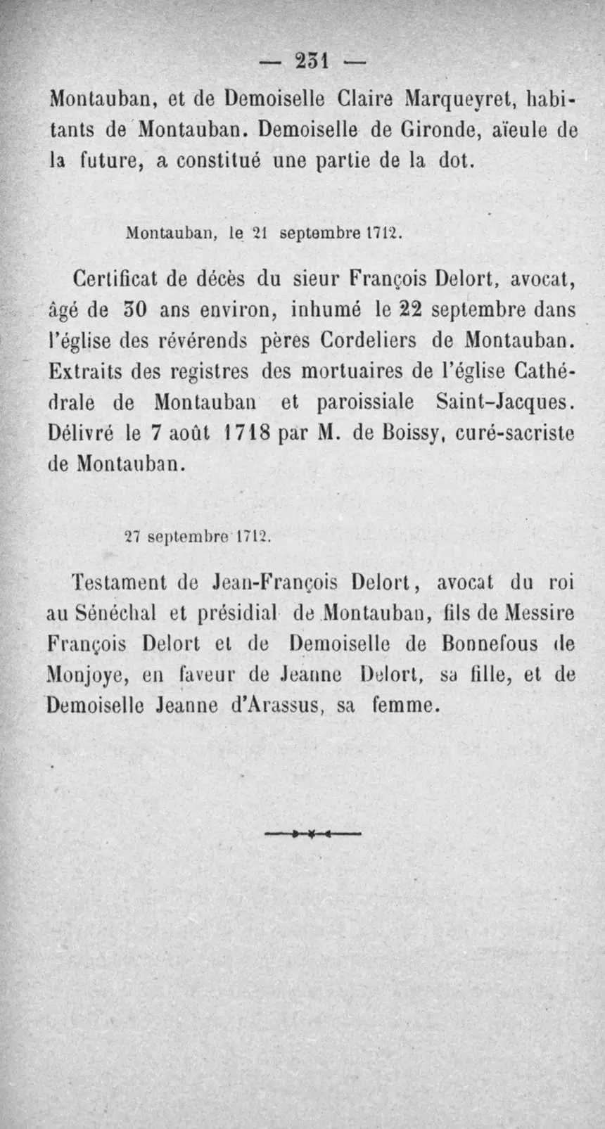 Fac-similé de la page 248 du recueil, où figure cet acte