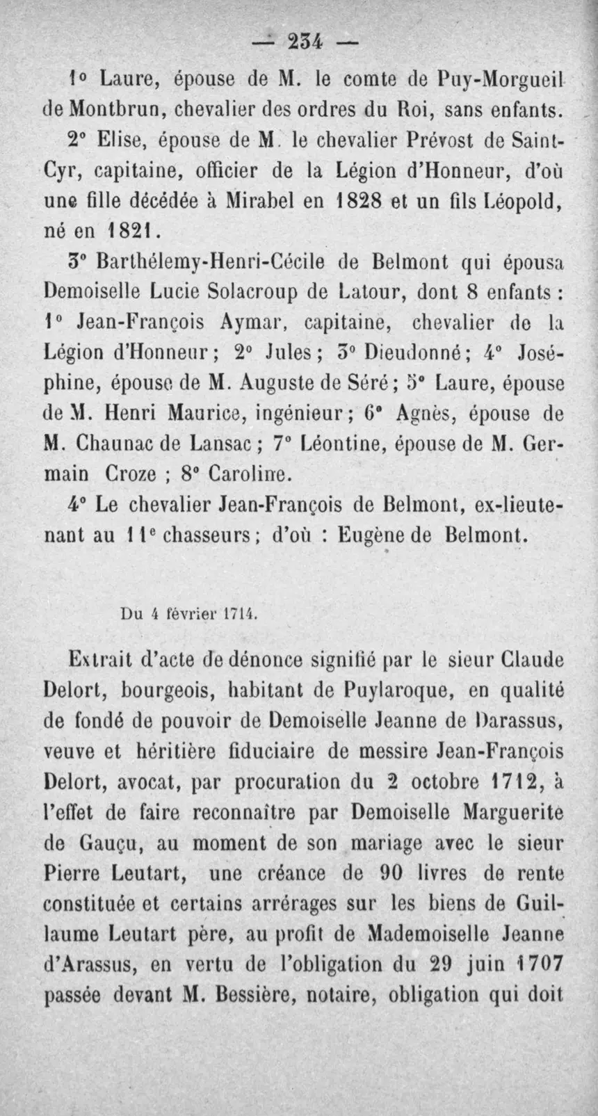 Fac-similé de la page 251 du recueil, où figure cet acte
