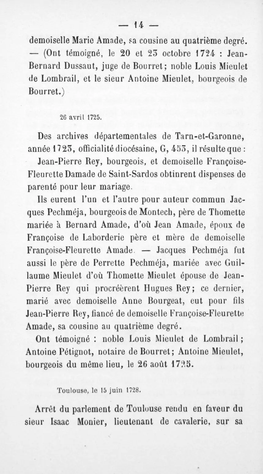 Fac-similé de la page 18 du recueil, où figure cet acte