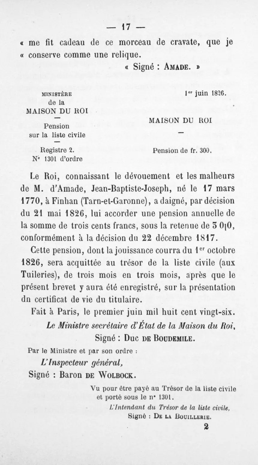 Fac-similé de la page 21 du recueil, où figure cet acte