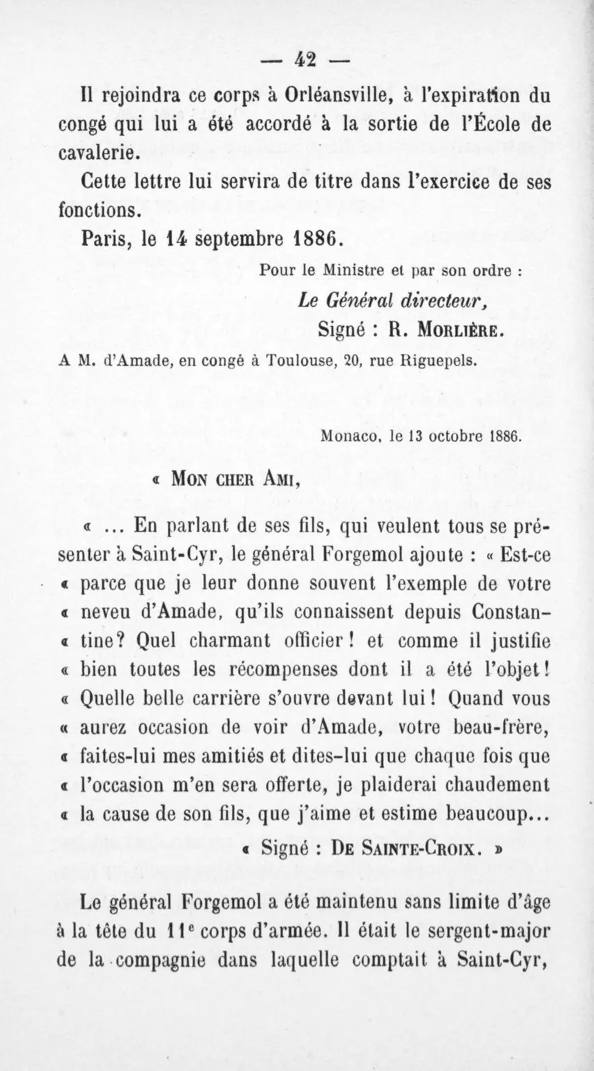 Fac-similé de la page 46 du recueil, où figure cet acte
