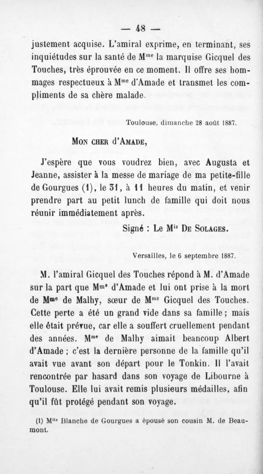 Fac-similé de la page 52 du recueil, où figure cet acte