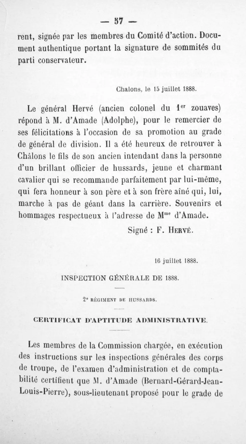 Fac-similé de la page 61 du recueil, où figure cet acte