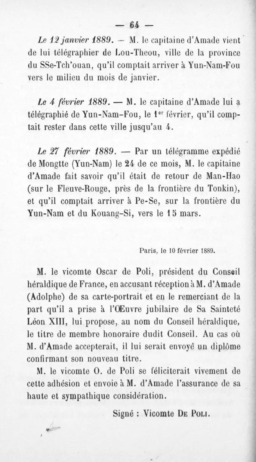 Fac-similé de la page 68 du recueil, où figure cet acte