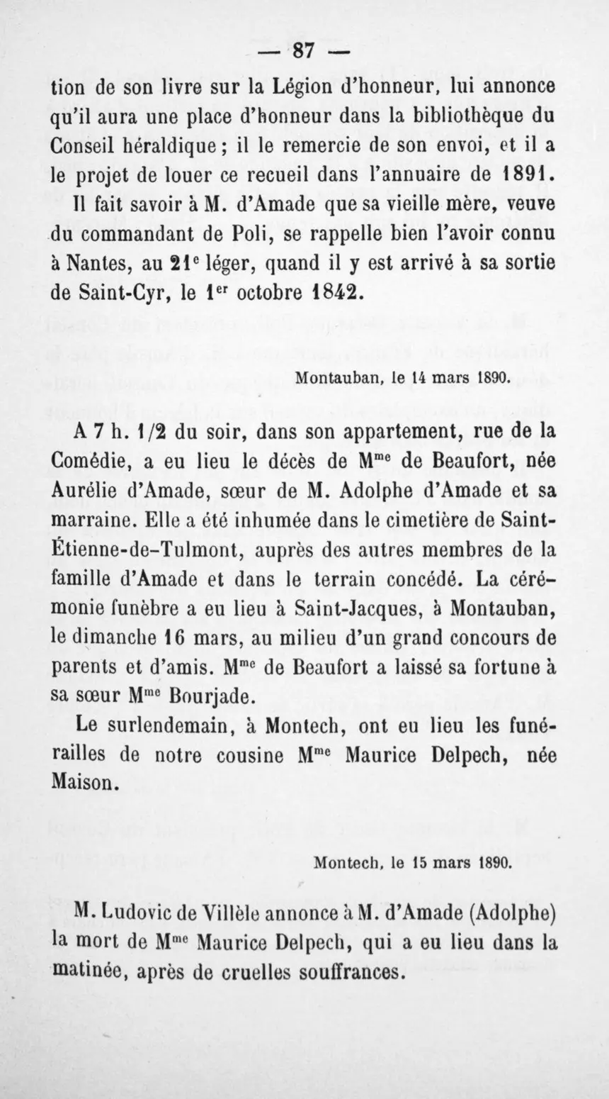 Fac-similé de la page 91 du recueil, où figure cet acte