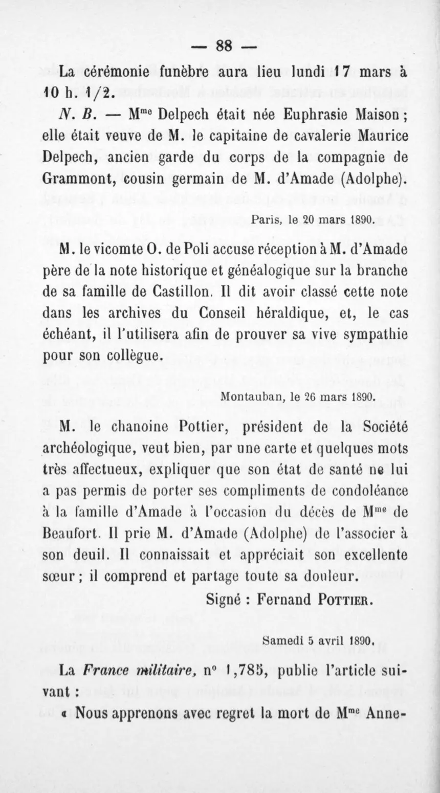 Fac-similé de la page 92 du recueil, où figure cet acte