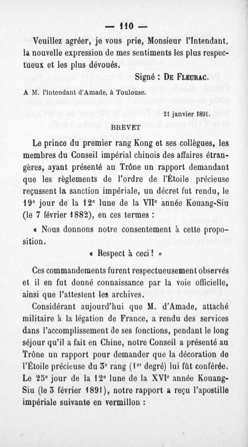 Fac-similé de la page 114 du recueil, où figure cet acte