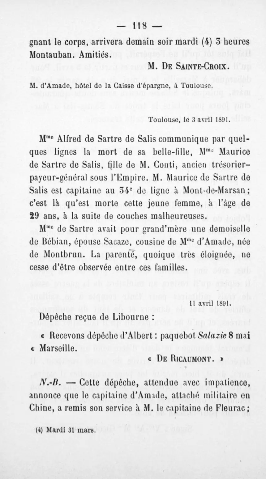 Fac-similé de la page 122 du recueil, où figure cet acte
