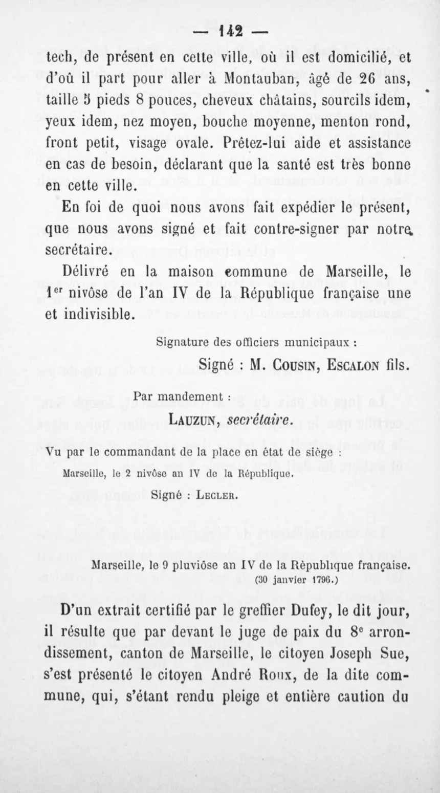 Fac-similé de la page 146 du recueil, où figure cet acte