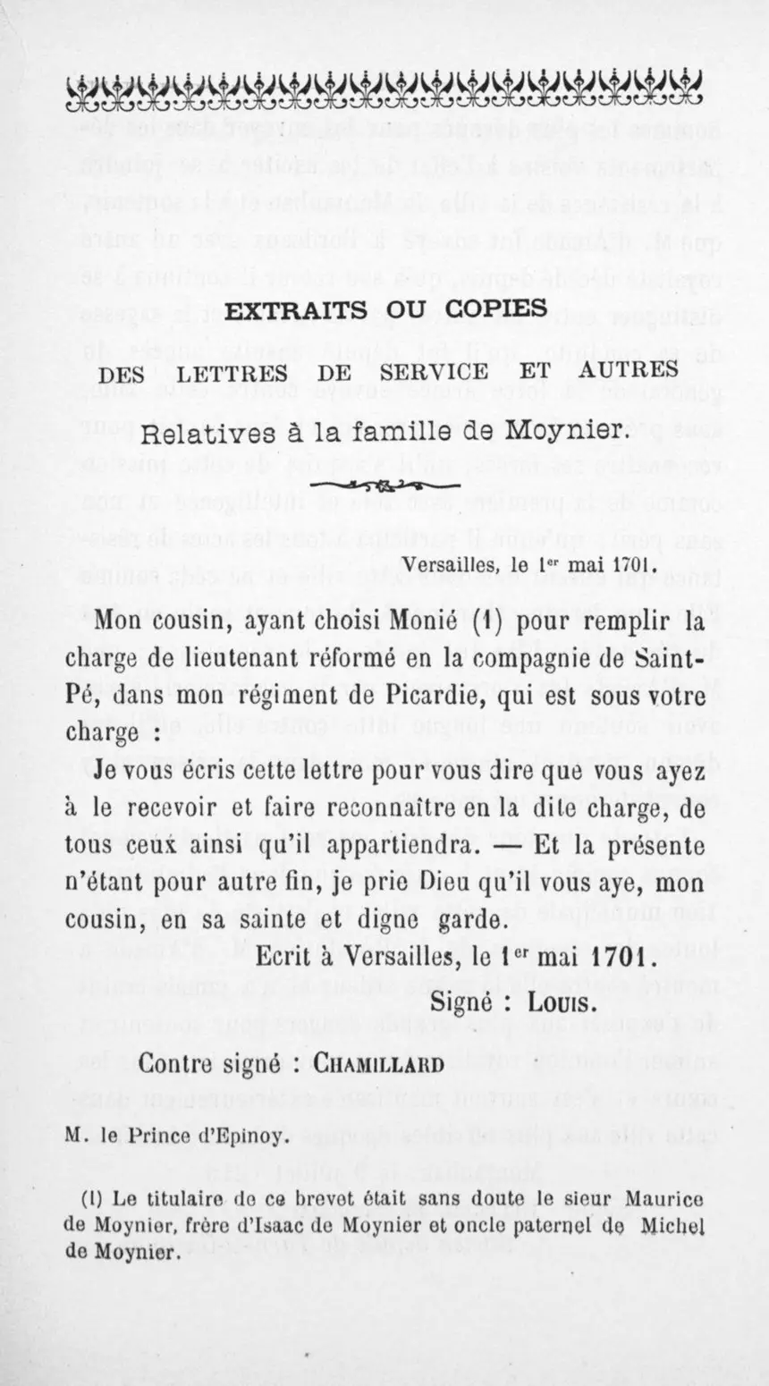 Fac-similé de la page 157 du recueil, où figure cet acte
