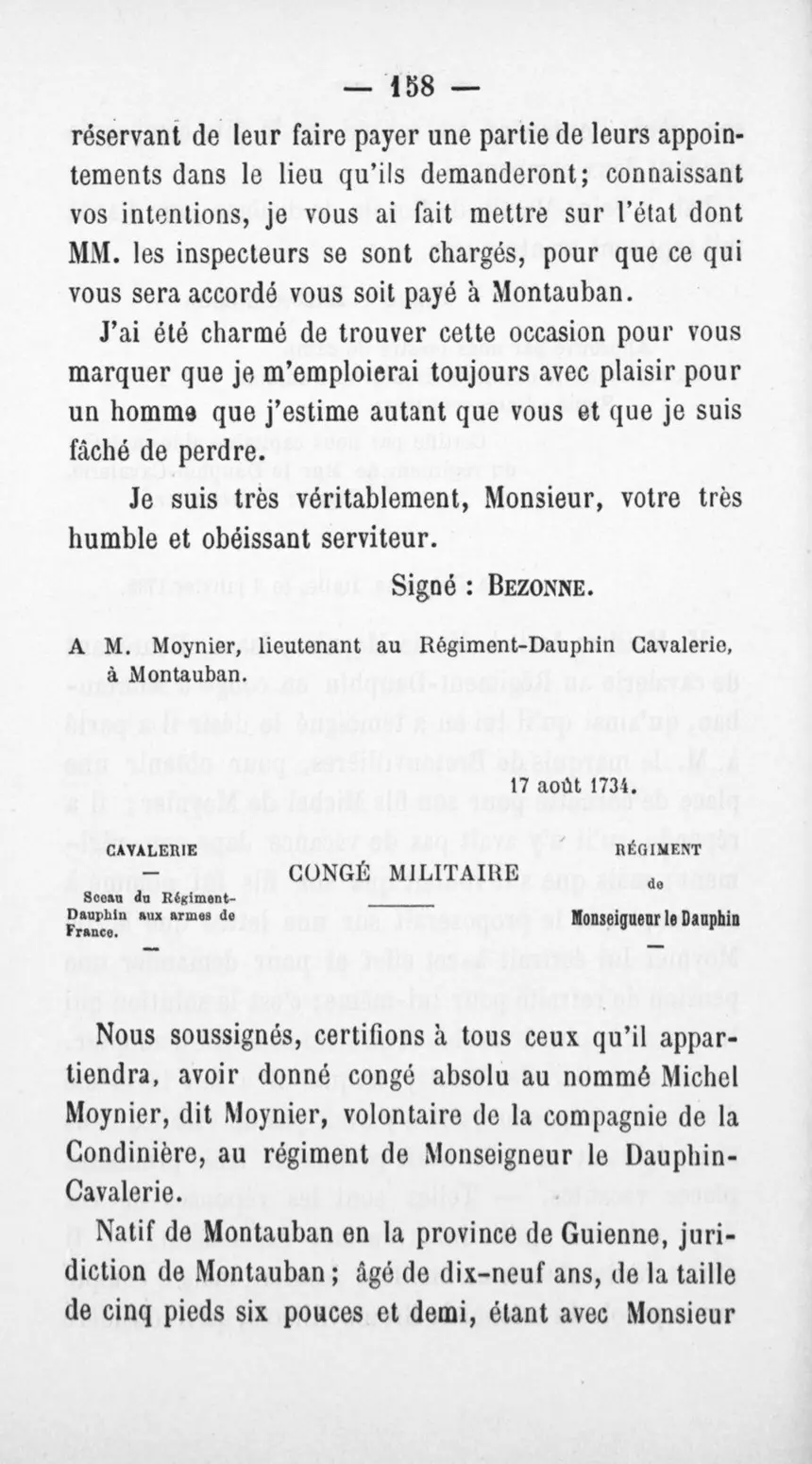Fac-similé de la page 162 du recueil, où figure cet acte