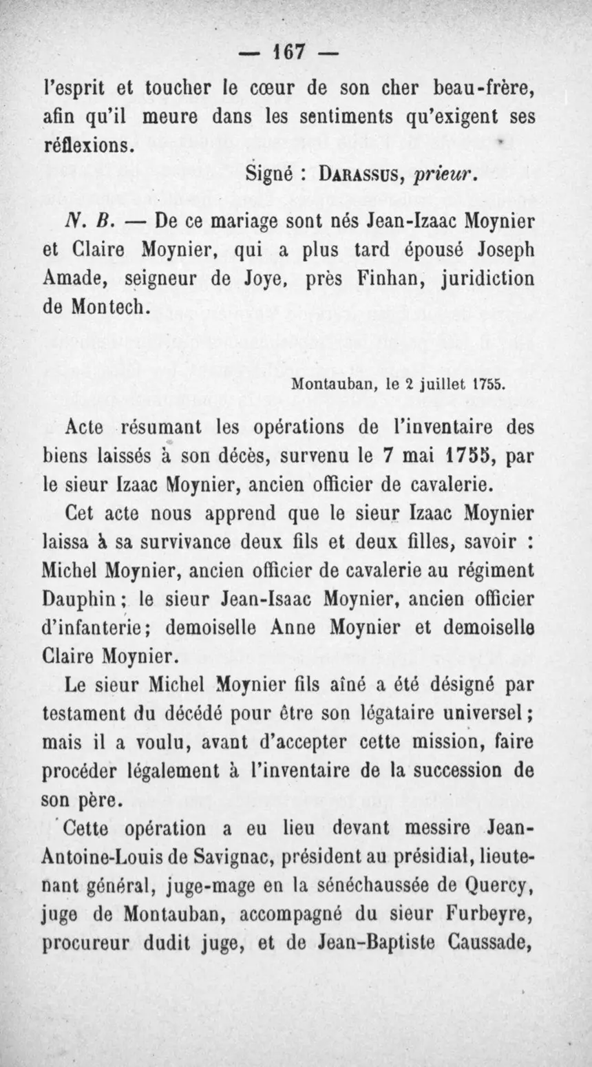 Fac-similé de la page 171 du recueil, où figure cet acte