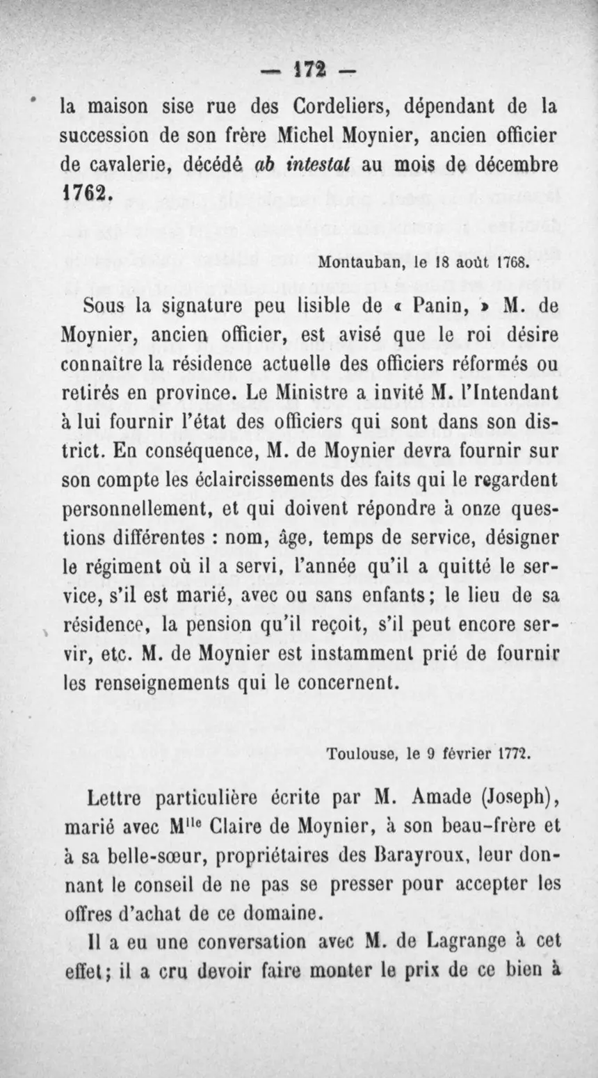 Fac-similé de la page 176 du recueil, où figure cet acte